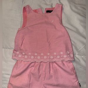 Nautica pink one piece romper size 24M